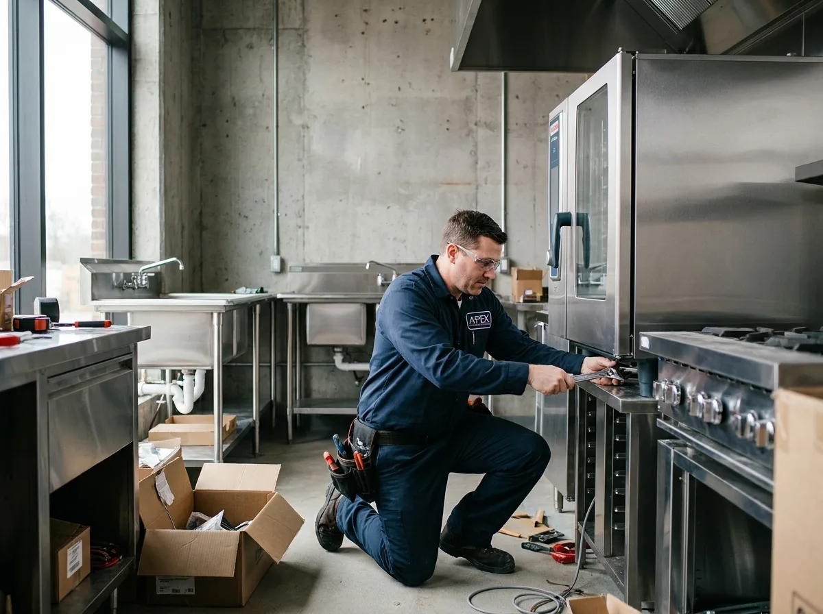 Commercial kitchen installation and commissioning